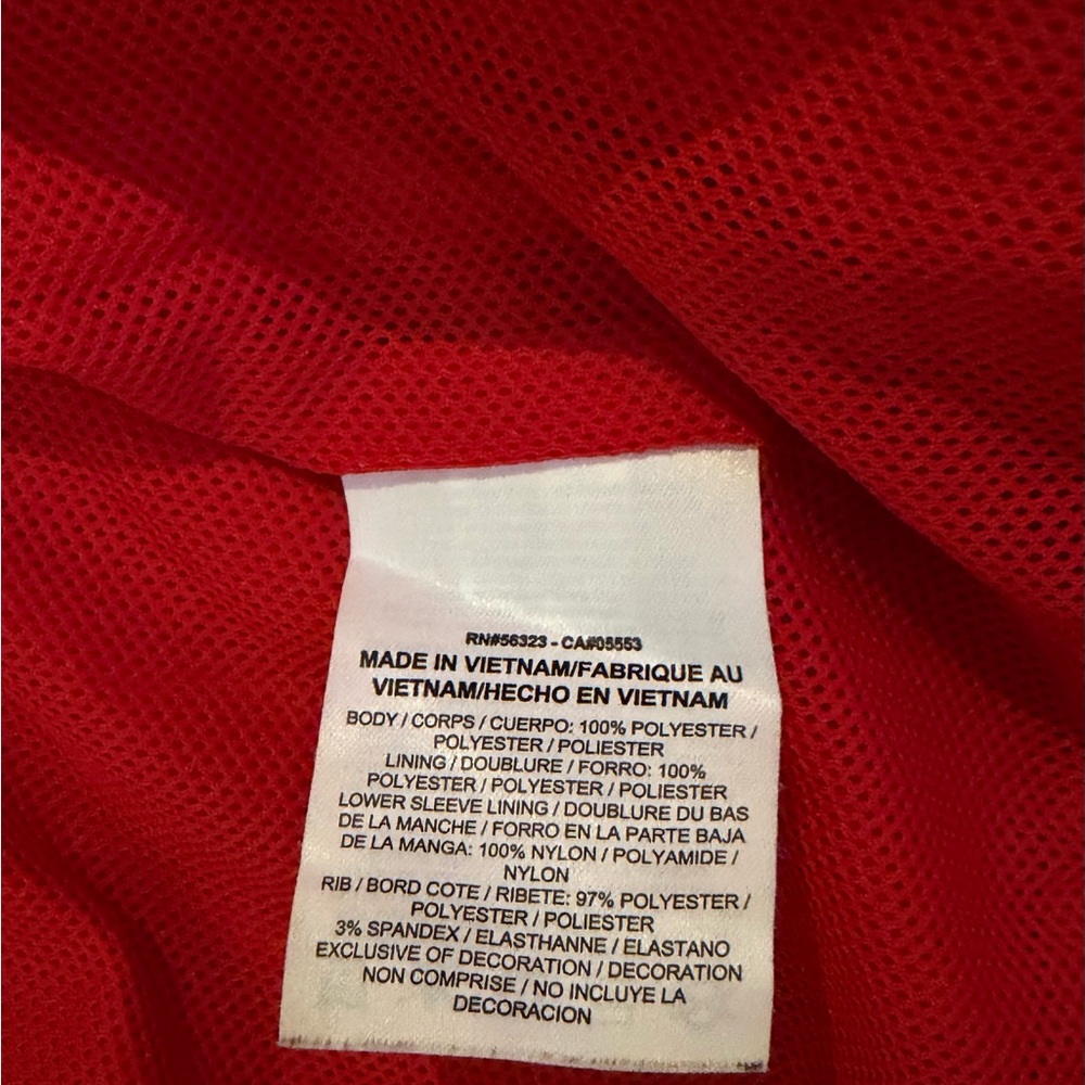 Nike Men's Red and Black Windbreaker - Picture 5 of 7